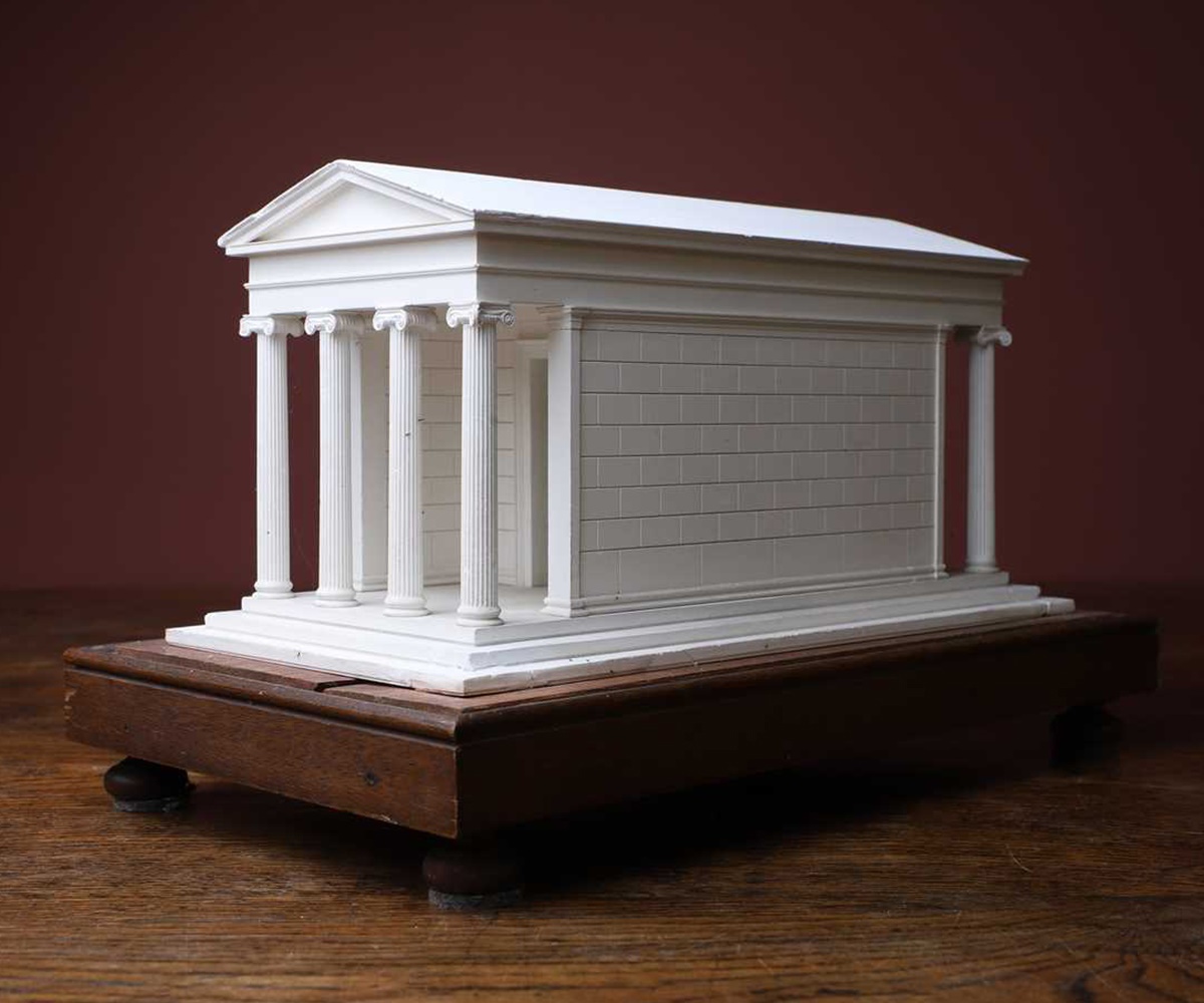 A plaster of Paris model of Ilisos Temple (Sold for £11,050)